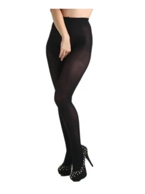50 Denier Crotchless Opaque Tights ONE SIZE - PLUS SIZE XL, XXL - PAMELA MANN