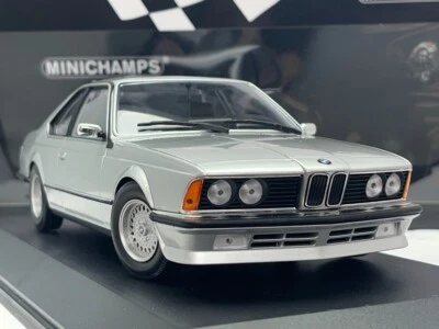 BMW 635 CSi 1982 Metallic Silver Diecast Model Car 1/18 Scale Minichamps - Image 1 of 4