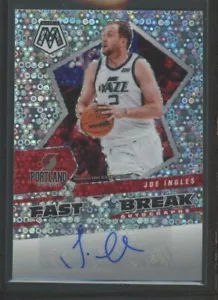 2021-22 Joe Ingles Auto Panini Mosaic Disco Silver Autographs - Bild 1 von 2