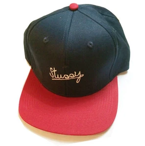 STUSSY SNAPBACK SCRIPT ST751010 NAVY HAT CAP FREE POST SKATE AUST SELLER NEW - Bild 1 von 2