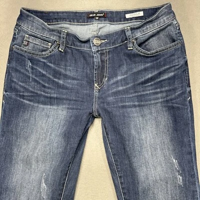 Dear Jeans John Sz 28 Joyrich Low Comfort Skinny American Preppy Dark Wash Denim - Image 1 of 4