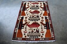 hand made rugs,  antique war rugs, pictorial rugs,  size 150 cm x100 cm