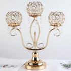Crystal Candle Holder 3 Arms Tea Light Holders for Wedding Home Decor Gift