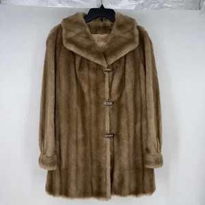 Vintage Dubrowsky und Perlbinder Damen Tissavel Faux Nerz Pelzmantel - Bild 1 von 8