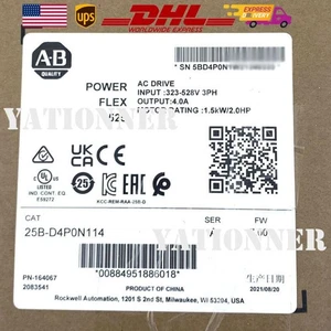 AB 25B-D4P0N114 Allen Bradley PowerFlex 525 1,5 kW 2 CV unità AC nuovo sigillato 2023 - Foto 1 di 4