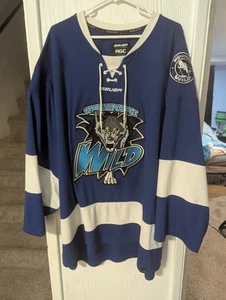 Wenatchee Wild Bauer Hockey Jersey Mens OSFA White WHL Authentic - Picture 1 of 5
