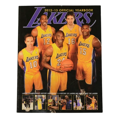 Los Angeles Lakers 2012-13 Official Yearbook Kobe Bryant NBA History Memorabilia - Image 1 of 3