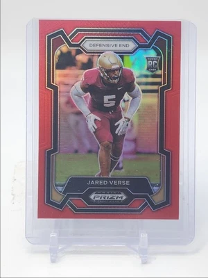 JARED VERSE 2024 PANINI PRIZM DRAFT ROOKIE RED #114 RC /299 Q3976 - Image 1 of 2