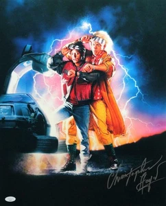 Christopher Lloyd Signed 16x20 Photo Back to the Future II Poster- JSA Auth *S - Picture 1 of 4