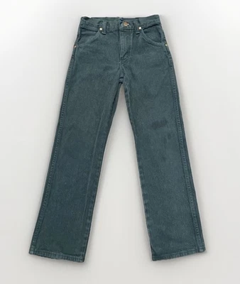 Jeans verdes de colección Wrangler para niños corte vaquero calce original #13MWBWP talla 10 regular Foto 1 de 4