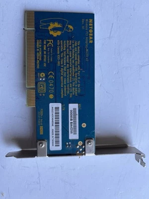 NETGEAR WG311v2 54Mbps 802.11g PCI Wireless Adapter Card w/ Bracket No Antenna - Image 1 of 2