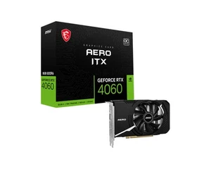 MSI AERO GeForce RTX 4060 ITX 8G OC NVIDIA 8 GB GDDR6 - RTX 4060 AERO ITX 8G OC - Picture 1 of 5