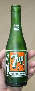 JOHNSON CITY TENN 7 UP SODA BOTTLE ACL 7 OZ - Picture 1 of 7