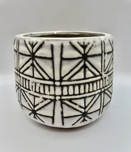 Tribal Planter Ethnic Terracotta Rustic Ceramic Well Made Naima - Picture 1 of 6