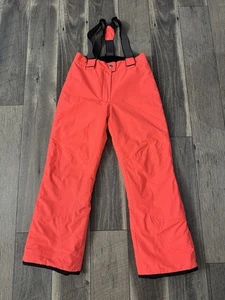 Noize Girls Large (12) Snowpants With Suspenders In Coral Pink - Picture 1 of 3