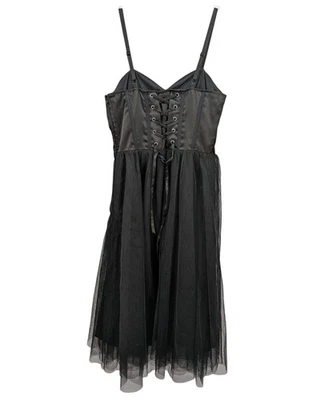 Vestido Corsé Tul Cosmic Aura Gótico con Cordones Talla S Malla Hada Grunge Fiesta Antigua Foto 1 de 4