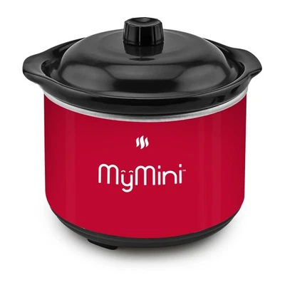 Olla para sumergir fondue de chocolate MyMini de 20 oz, 40 vatios, cerámica antiadherente, roja Foto 1 de 4