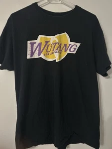 Wu-Tang Clan Los Angeles Lakers Official Black T shirt Adult Large Used - Bild 1 von 5