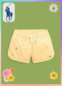 Polo Ralph Lauren Niñas Limón Algodón Sarga Corto Talla 12 - Imagen 1 de 5