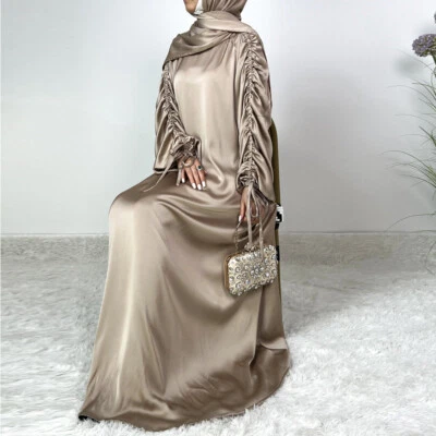 Dubai Women Muslim Abaya Maxi Dress Islamic Party Gown Kaftan Robe Caftan - Image 1 of 4