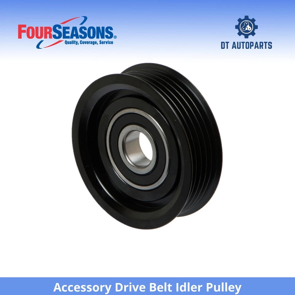 For 1996-2004 Acura RL Accessory Drive Belt Idler Pulley 4 Seasons 1997 1998 - Image 1 of 4
