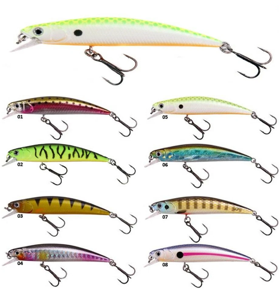 DAM Effzett Pro-Lite Minnow 5 7 12 15cm F Wobbler schwimmend Zander Forelle - Bild 1 von 1