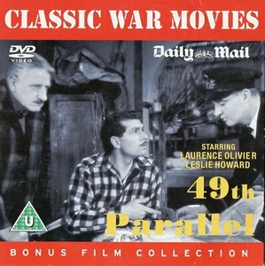 49th PARALLEL - Laurence Olivier*Leslie Howard CLASSIC WAR MOVIE : PROMO DVD - Picture 1 of 2