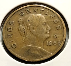 1963 Mexico 5 Centavos Coin- Km#426 - Combined Shipping - (IN#15008) - Picture 1 of 4