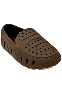 Floafers Toddler's Girl Prodigy Driver Loafers Driftwood Brown/Coconut - Picture 1 of 3
