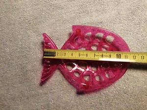 SEIFENSCHALE FISCH SEIFENSCHALE Kunststoff 12X8,50X1,5CM ABLAGE SEIFENABLAGE NEU - Bild 1 von 6