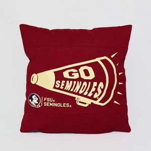 Florida State University Seminoles FSU Decorative Pillow 12"x12" - Picture 1 of 4