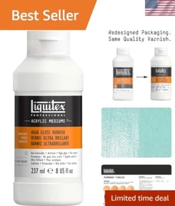 Lightweight 8-oz High Gloss Varnish for Interior & Exterior Use - Easy Apply - Picture 1 of 6