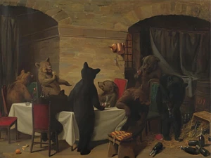 Bärenkarussell von William Holbrook Bart Giclee Kunstdruck + kostenloser Versand - Bild 1 von 3