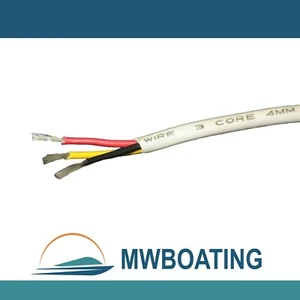 4mm Three Core Bilge Wire - Marine Tinned Copper Bilge Pump Cable Per Metre - Picture 1 of 4