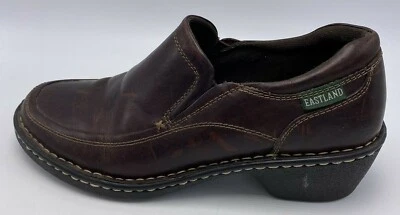 Zueco Eastland Mule para mujer 8 M cuero marrón sin cordones sin usar, en caja Gina 3682 leer Foto 1 de 4