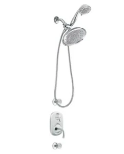 MOEN Spa Lever Round Adjustable Shower System with a Detachable Hose  - Picture 1 of 2