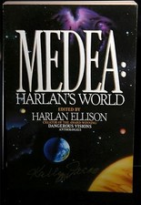 KELLY FREAS SIGNED PB BOOK MEDEA HARLANS WORLD BY HARLAN ELLISON