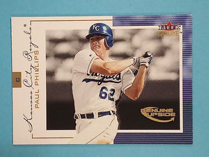 2001 Fleer Genuine Upside RC Paul Phillips Kansas City Royals #107 751/1500 ⚾