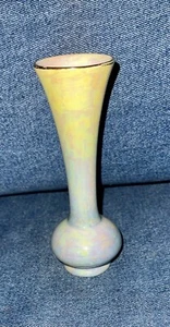 Royal Winton Grimwades Iridescent Luster Bud Vase in Yellow & Blue - Picture 1 of 6