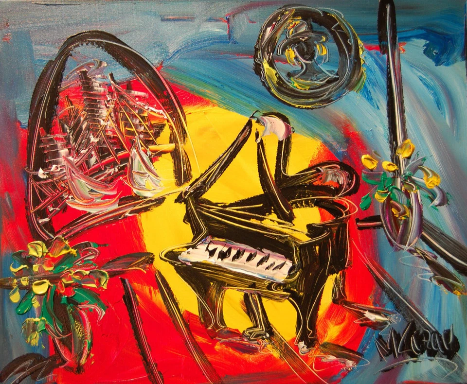 LIENZO FIRMADO HABITACIÓN BRILLANTE - Pintura estirada original Foto 1 de 1