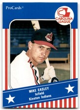 1991 PROCARDS CAROLINA LEAGUE ALL-STARS MIKE EASLEY KINSTON INDIANS #CAR12