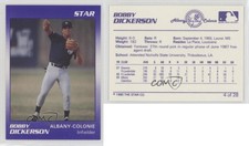 1990 Star Albany Colonie Yankees Bobby Dickerson #4
