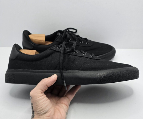 Adidas Sneakers basse da skateboard VULC RAID3R in tela nera UOMO 12