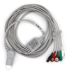 Fit for Agilent Envisor 5 lead Snap 12pin ECG/EKG Cable  patient Monitors Cable - Picture 1 of 9