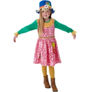 Child Mrs Scarecrow Costume - 9-10 Years Girls Kids Play Book Week Outfit Cute - Picture 1 of 1