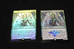 Battle Mammoth x2 Foil Kaldheim quasi nuovo mai giocato - Foto 1 di 2