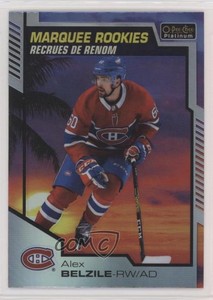 2020-21 O-Pee-Chee Platinum Marquee Rookies Sunset Alex Belzile #187 Rookie RC