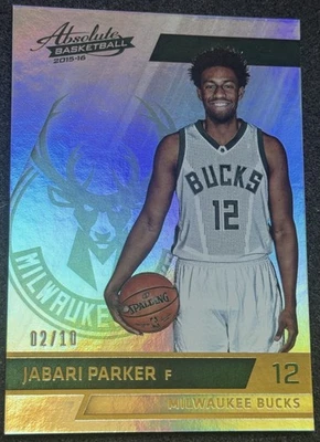 2015-16 Absolute Memorabilia Spectrum Gold 2/10 Jabari Parker #43 Bucks -raro- Foto 1 de 2