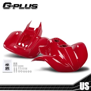 Front+Rear Fenders Set ABS Plastic Red Fit For Honda Sportrax 90 TRX90 1993-2005 - Picture 1 of 12