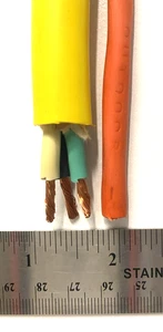 50’ Foot 12/3 AWG Gauge Extension Cord, Extreme Heavy Duty Copper Cable 30A Wire - Picture 1 of 8